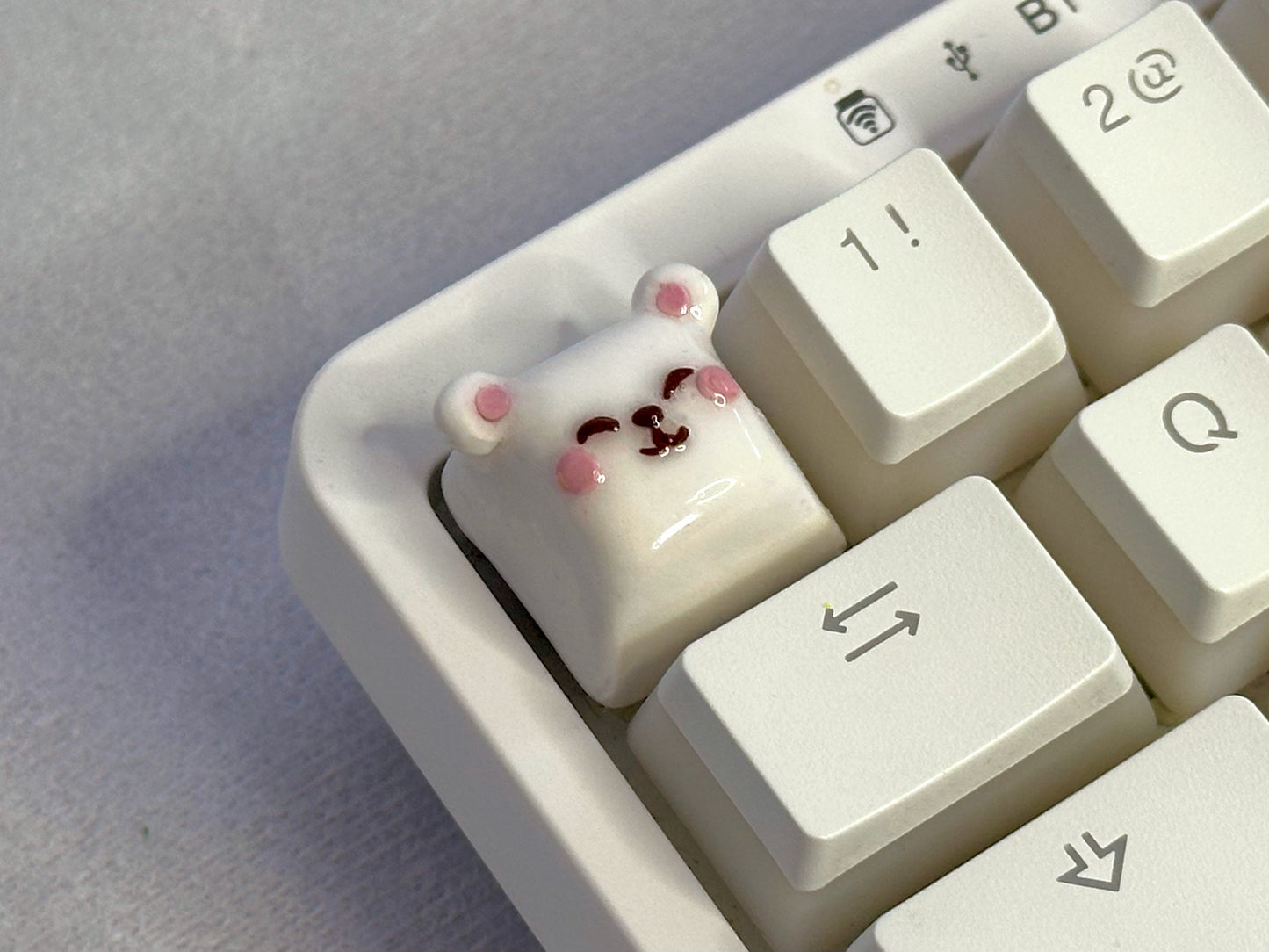 matching bear pair | artisan keycaps