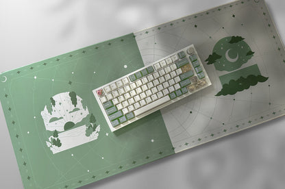 green | dawn & dusk deskmat