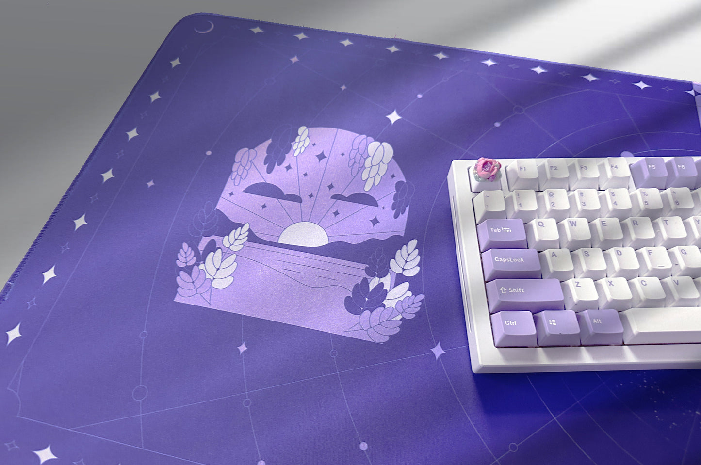 purple | dawn & dusk deskmat