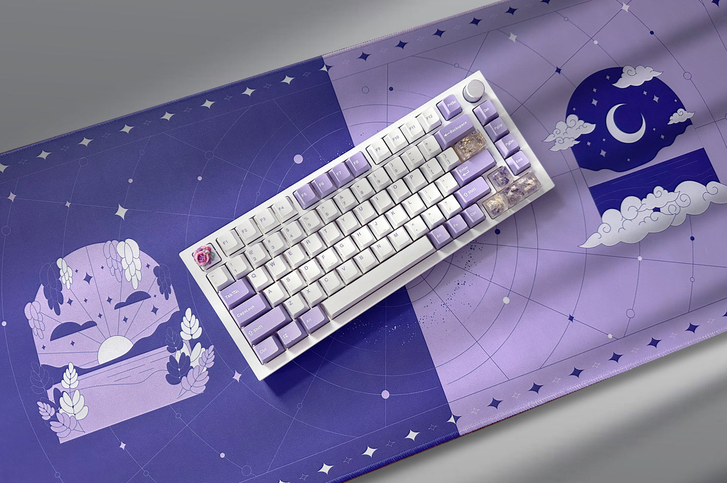 purple | dawn & dusk deskmat