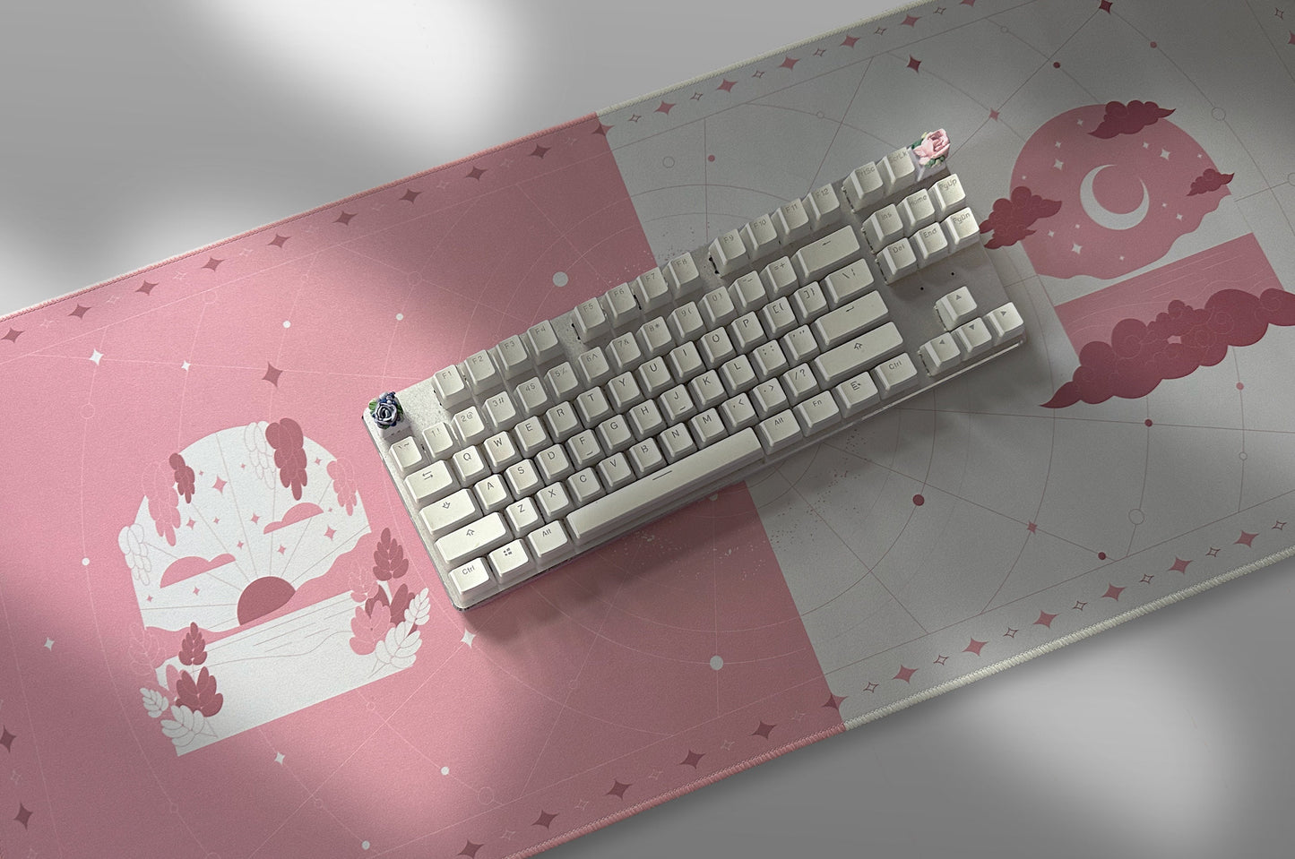 pink | dawn & dusk deskmat